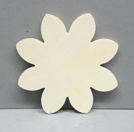 Sperrholz-Blume 10cm